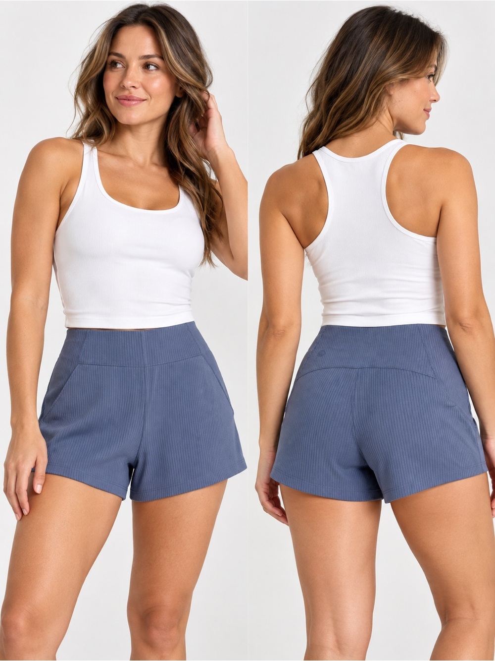 Lululemon Ribbed Softstreme HR Short 2”